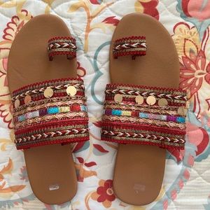Multi-colored sandals
